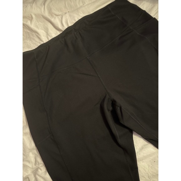 Reebok RBX Women's Plus Size Black Ankle Crop Yoga Activewear Leggings, 3X - Picture 2 of 7